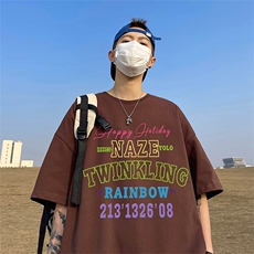 数据超好220克重磅美式潮牌短袖t恤T1218-P28直播有280克品质P38，男装T恤，电商A486