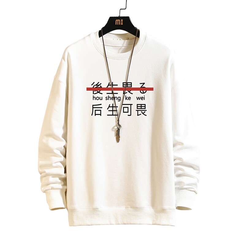 S6028-P28加绒款-P33秋季圆领卫衣男大码韩版宽松长袖外套砖墙,男装卫衣,电商A040A