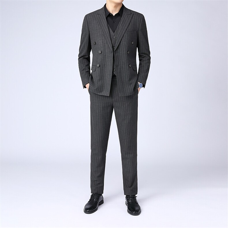 GDN5454四季款新款男士礼服西装修身商务休闲男装西服三件套装,男装西服套装,电商B360