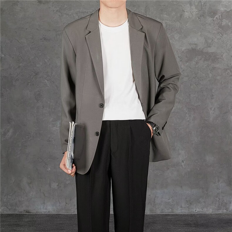 轻熟风高级西装外套男春秋季商务休闲韩版潮流小西服TK74，男装西服，星座1116A-2（原606A-1）