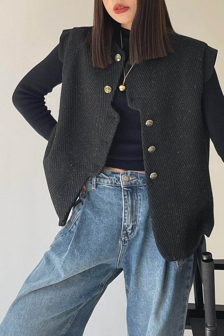 金丝马甲，女装马甲，C&B