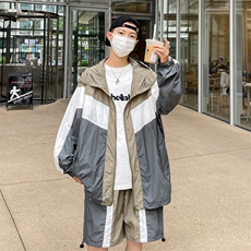 夏季连帽夹克衫防晒服套装运动风时尚防晒衣男XZ514-2-1612-P98，男装防晒衣，星座514-2(原B239)