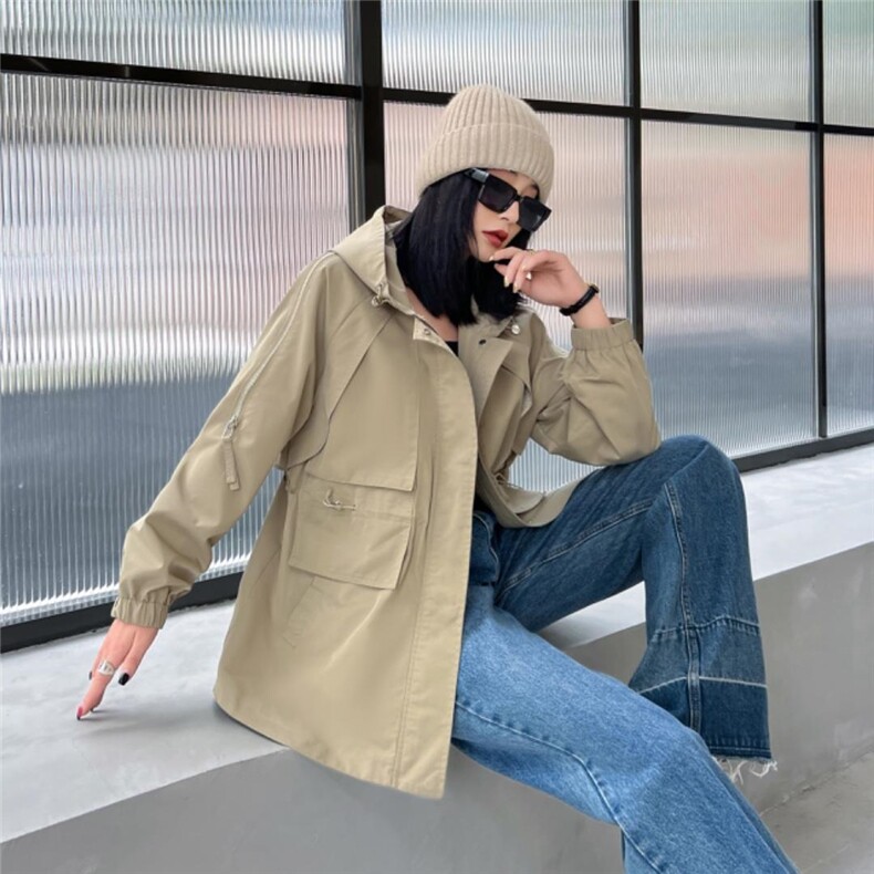 风衣外套，女装风衣，MZ 慕姿