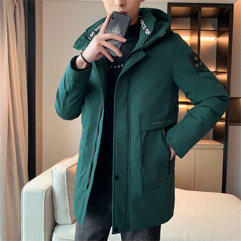 主推90%白鸭绒M-8XL大码中长羽绒服109-2198-P205,男装羽绒服,星座109