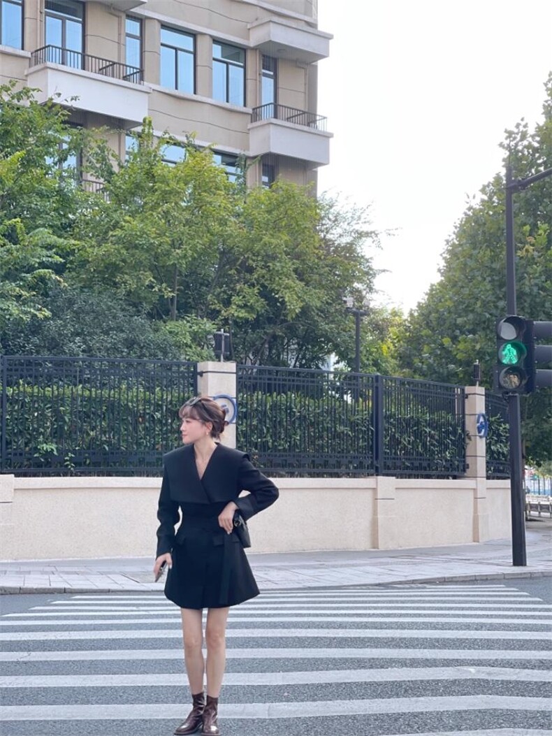 西装裙，女装西装，驿谷