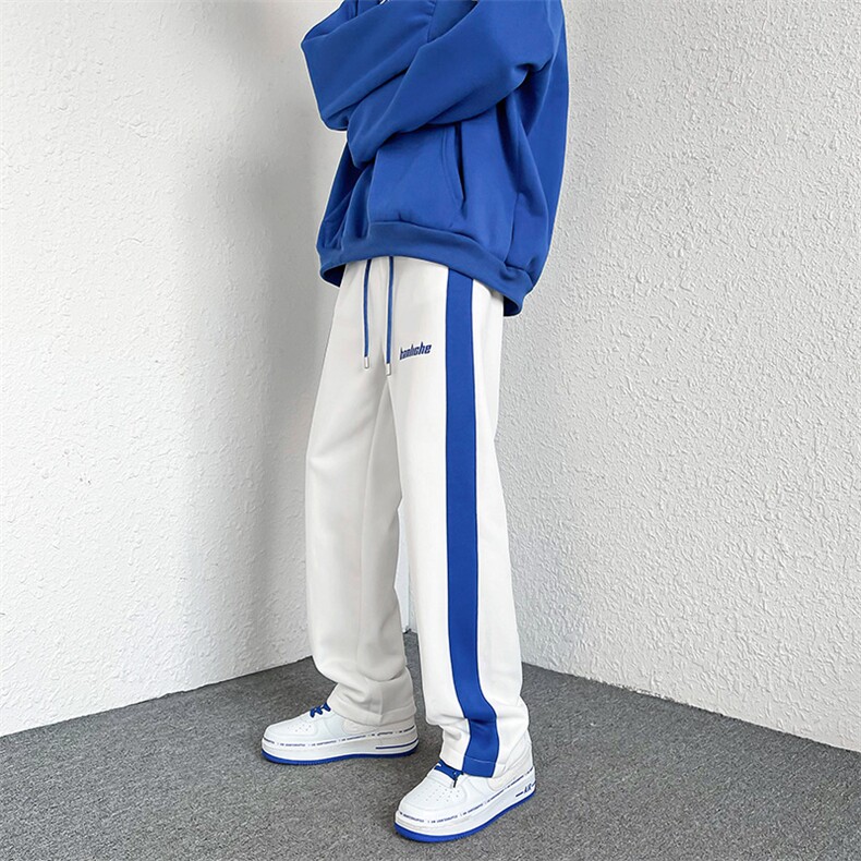 2022春装新款 克莱因蓝男女情侣休闲卫裤直筒裤 B221-LK22004-P50图片