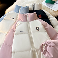 现货抖音得物可供视频三防加厚羽绒拼接棉衣外套面包棉服86616，男装棉衣，电商A486