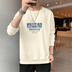 外贸跨境现货主推2025秋装新款潮流男士印花圆领卫衣大码F187-P15，男装卫衣，星座1816-2（原1210–2）