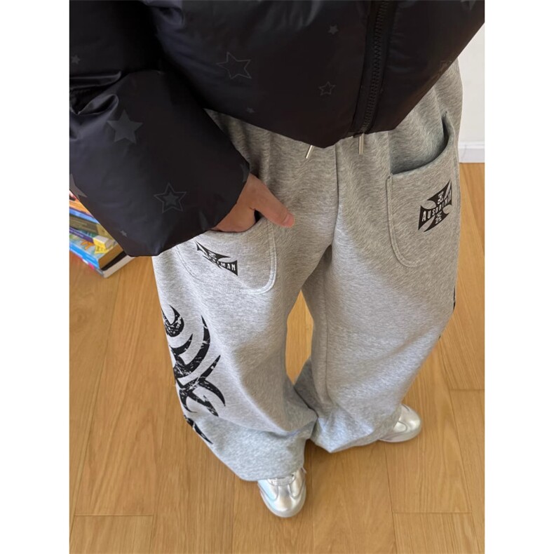 26春美潮印花宽松版休闲裤卫裤CK881/特P55,男装休闲裤,电商B350