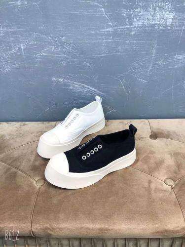 欧货厚底松糕带气眼帆布鞋，其它，她他麦