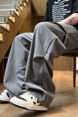 量大优供视频夏季直筒宽松阔腿男女休闲裤CK31特P28控58M-4XL，男装休闲裤，电商B325