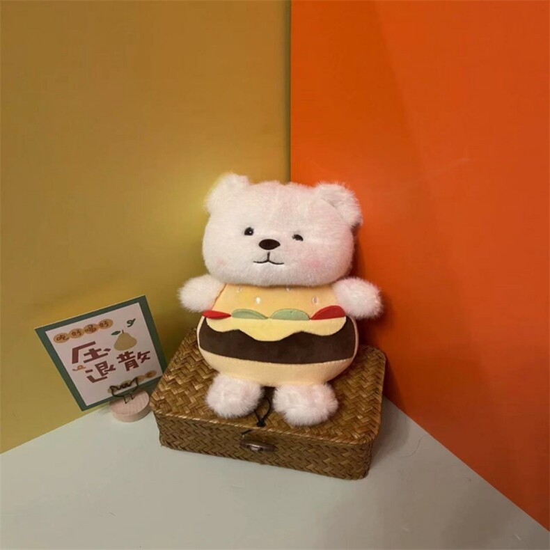汉堡莉莉熊，汇鑫毛绒玩具