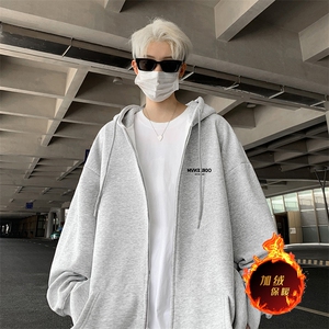 抖音得物高品质360G重磅阔版宽松光版纯色连帽卫衣外套KS169特P45图片