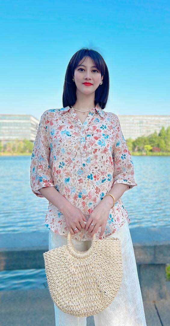 纯苎连衣裙小衫裤子裙子衬衣 时尚风 风淑女风休闲风，女装连衣裙，川哲