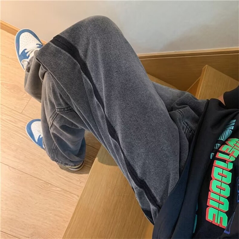 牛仔裤男秋季潮大码休闲裤子高街T1621P43,男装牛仔裤,星座1116-2
