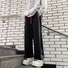 春季美式复古运动休闲长裤卫裤高街潮牌宽松直筒裤男款K7603-P50，男装休闲裤，星座512-3