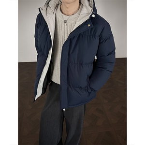 支持二开 冬装加棉加厚连帽棉服男女大码棉衣外套面包服 M811-P70图片