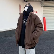 冬季立领棉衣男款潮牌宽松加厚棉服棉袄小众设计休闲棉外套MW212，男装棉衣，星座1116A-1（原606A）