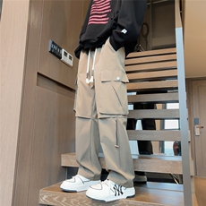 冲锋裤男防水户外男士休闲裤直筒工装运动裤A266-KZ830-P40加绒45，男装休闲裤，电商A266