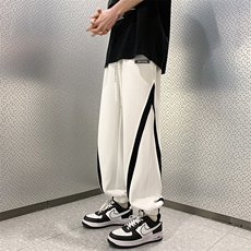 2025秋大码潮牌男设计感拼接长裤高街痞帅休闲卫裤K3957-P50，男装休闲裤，电商A009A（原A058A）