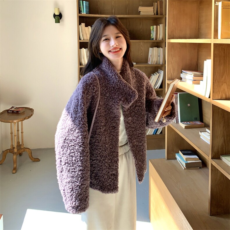 带包包羊羔毛8891P205K308,女装棉衣/棉服,2C201
