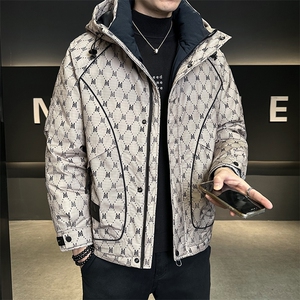 新标50白鸭绒羽绒服男数据款连帽外套男上衣B317/Y5507/P235图片