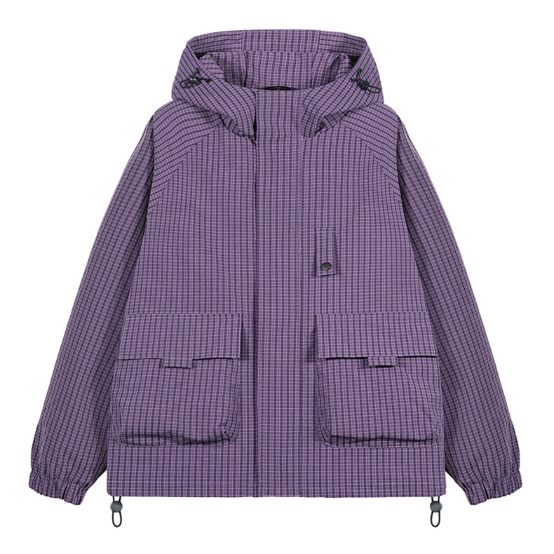 春季新款运动户外连帽防水抗污登山服冲锋衣白底图JK7811-特P85图片