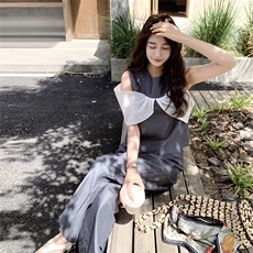夏季新款时尚蝴蝶结套装203-8931-P145-K218，女装套装/套裙，浪娴服饰