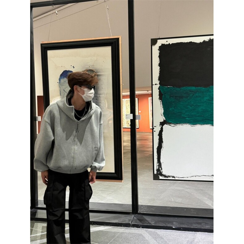 数据款现货！！高领连帽开衫美式重磅廓形高级卫衣外套TWY01-P88,女装短外套,星座1005-6