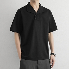 男高品质翻领polo衫修身体恤上衣服中青年2026夏季男装小衫，男装T恤，星座914