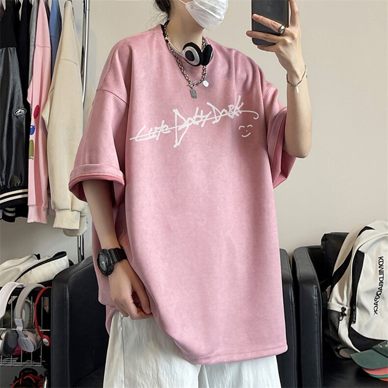 T2355特P25控39夏季高品质麂皮绒印花T恤,男装T恤,电商B205