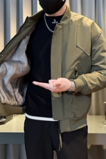 美式棒球领飞行夹克高街加绒加厚大码外套棉衣JK2408加绒P88，男装夹克，星座301B-1