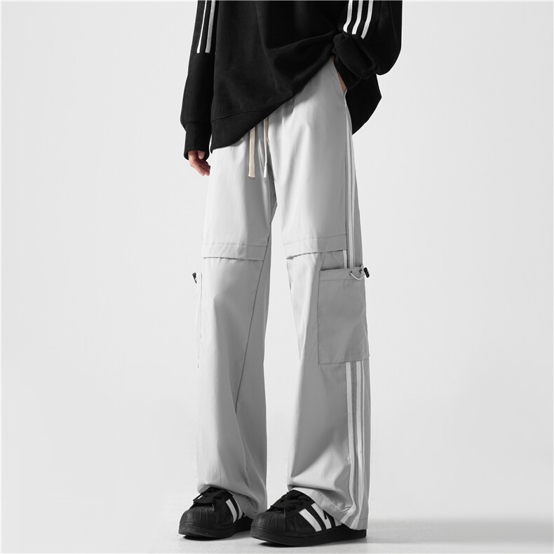 机能潮流秋季新款条纹大口袋宽松冲锋裤B315-K24253-特p40控78,男装休闲裤,电商B315