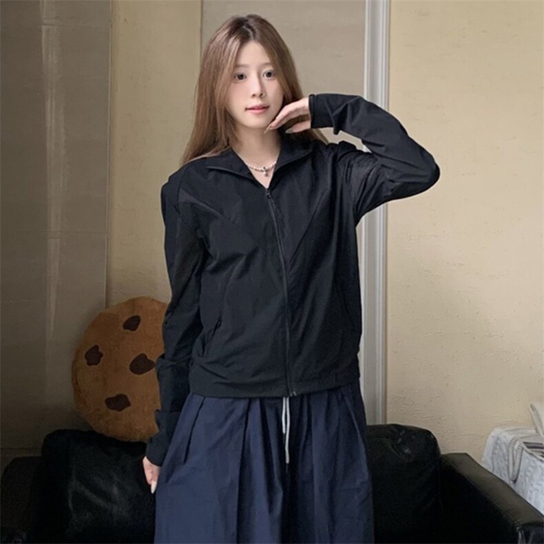 春夏款高品质冰感速干防晒服休闲户外运动外套透气弹力机能风夹克,男装防晒衣,电商A443