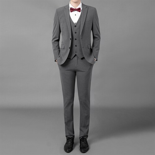 西服三件套套装男士商务帅气英伦风中青年正装外套ASD17211-P375，男装西服套装，电商B212（原钱塘6029）