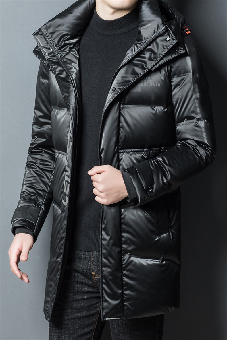 2023新款男士加厚保暖中长款羽绒服冬季中年连帽商务休闲男装外套,男装羽绒服,电商B212（原钱塘6029）