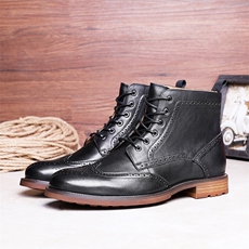 丁靴男短靴2024新款秋冬春秋高跟秋冬季皮英伦风户外工装单靴靴子，男鞋靴子，钱塘6003（原4033）