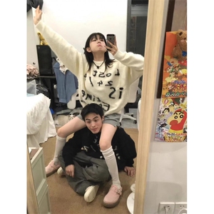 1506/Q73950/P55圆领毛衣针织衫男潮牌帅气新款男士气质修身上衣图片