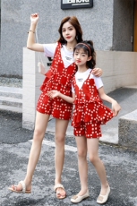 气质时尚潮流套装/套裙短袖2021年夏季优雅亲子装，女装套装/套裙，安之芮娜
