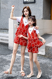 气质时尚潮流套装/套裙短袖2021年夏季优雅亲子装图片