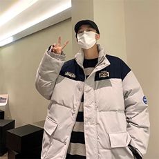 棉衣男冬季oversize潮牌立领棉袄美式高街情侣棉服外套W6127-P95，男装棉衣，星座512-2