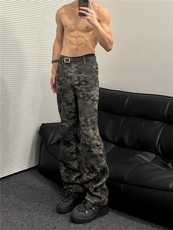 2024美式男伐木裤穿搭hiphop迷彩裤显腿长直筒工装裤GJ229P45，男装工装外套，电商D256-3(原A064-3)