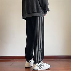 2025冬季新款内景大码加绒超柔欧棉绒小脚裤M-5XHK23881-特P50，男装休闲裤，电商A022