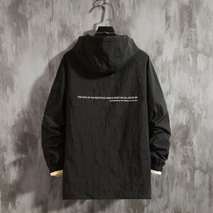 2021春秋季新日系大码水泥墙纯色连帽外套工装大口袋夹克J959-P85图片