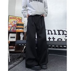 阔腿休闲西裤男士韩版潮流高街帅气百搭2024冬季ins长裤K5905-P41，男装西裤，星座412-2