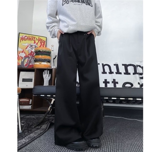 阔腿休闲西裤男士韩版潮流高街帅气百搭2024冬季ins长裤K5905-P41图片