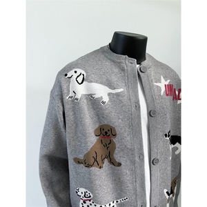 25M26-P70 秋冬加厚保暖开衫毛衣外套男女宽松百搭休闲线衫,男装针织衫/毛衣,电商B327