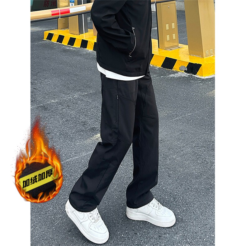 鸟家同款！加绒加厚男士大码宽松冲锋裤休闲裤K81-特批45-控78，男装休闲裤，星座617B