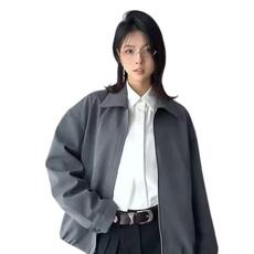 A170-P592025美式翻领夹克男女士外套春季宽松纹理上衣休闲，男装T恤，电商B323A