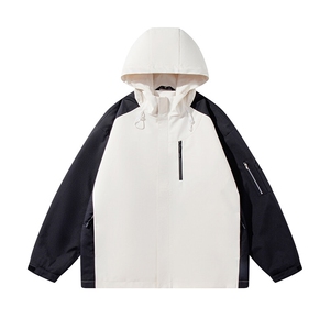 秋季宽松夹克男撞色冲锋衣外套DSA157B-JK7839-P70图片